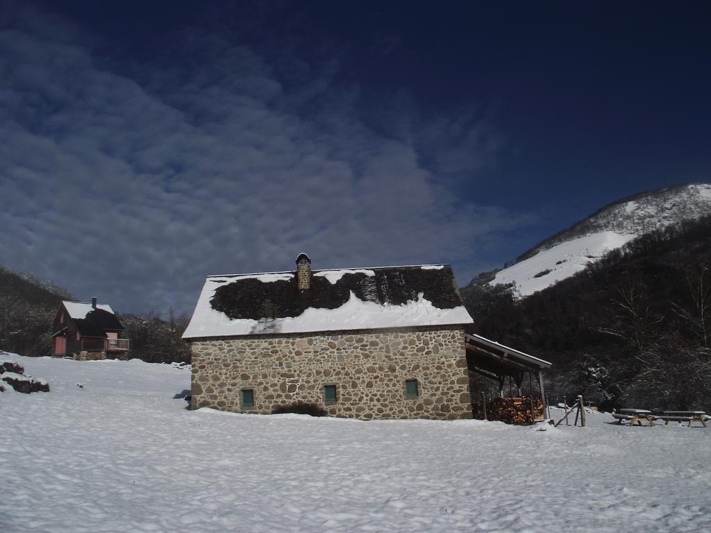 Les Chalets De La Foret D'Issaux Osse-en-Aspe Ruang foto